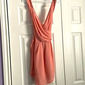 Cal’s blush/coral dress